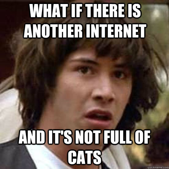 What if there is another internet  and it's not full of cats  conspiracy keanu