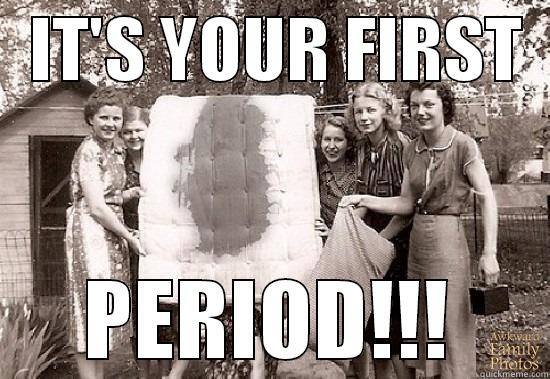   IT'S YOUR FIRST   PERIOD!!! Misc