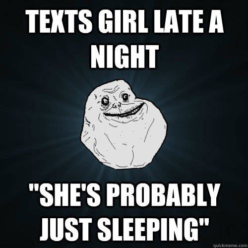 Texts girl late a night 