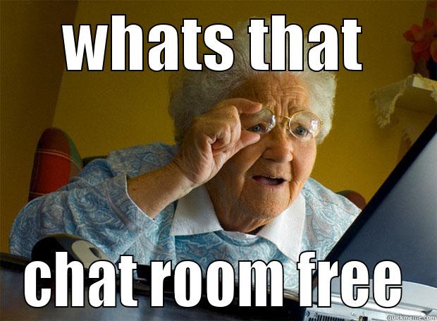 WHATS THAT CHAT ROOM FREE Grandma finds the Internet