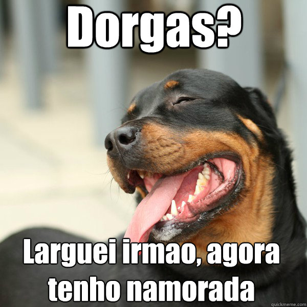 Dorgas? Larguei irmao, agora tenho namorada  BITCH PLZ DOG