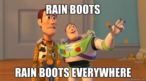 rain boots rain boots everywhere - rain boots rain boots everywhere  Buzz Kill