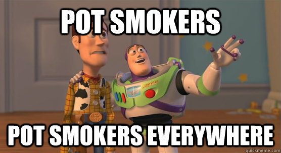 Pot smokers pot smokers everywhere  Toy Story Everywhere