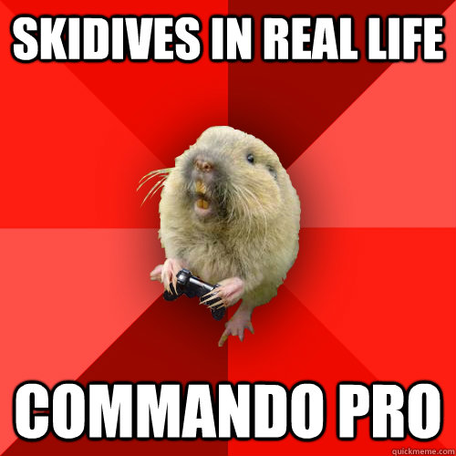 Skidives in real life commando pro  Gaming Gopher