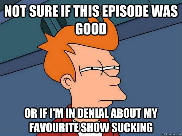 Not sure if this episode was good Or If i'm in denial about my favourite show sucking  Futurama Fry