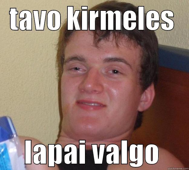 ahaha swag - TAVO KIRMELES LAPAI VALGO 10 Guy