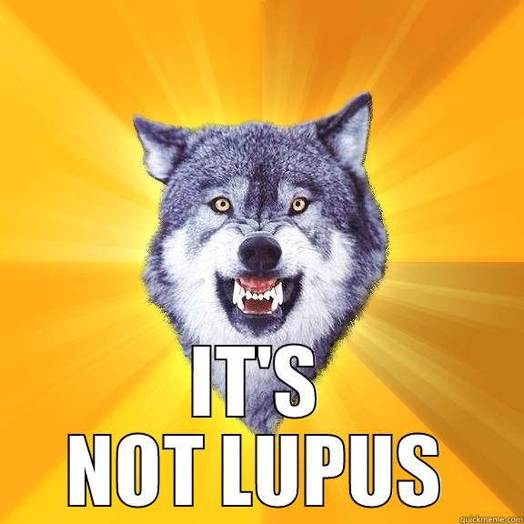  IT'S NOT LUPUS Courage Wolf