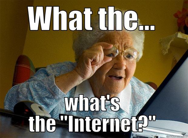 Grandma and the Internet - WHAT THE... WHAT'S THE 