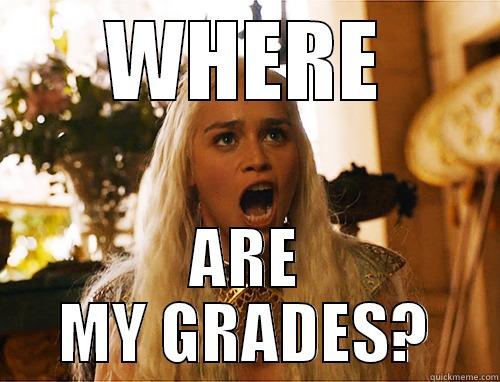 my grades - WHERE ARE MY GRADES? Misc
