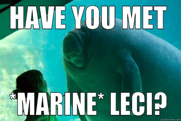 HAVE YOU MET *MARINE* LECI? Overlord Manatee