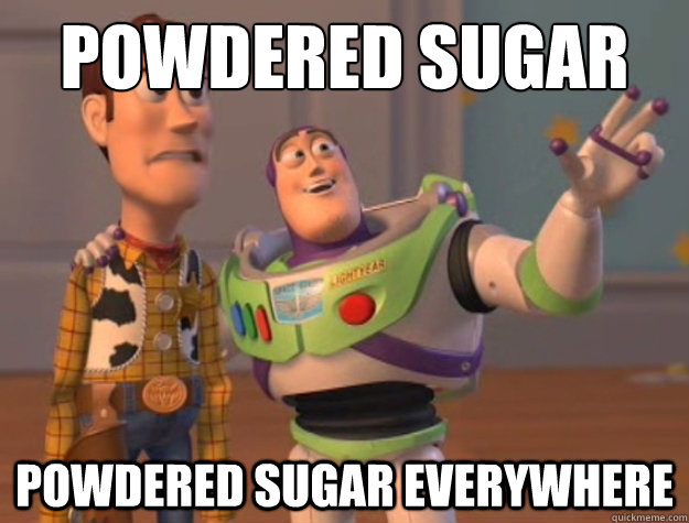 Powdered sugar Powdered Sugar Everywhere   Buzz Lightyear