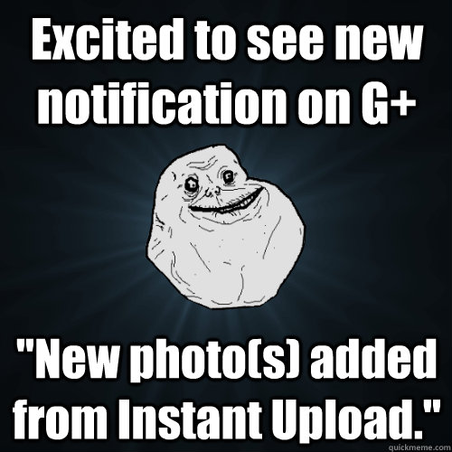 Excited to see new notification on G+ 