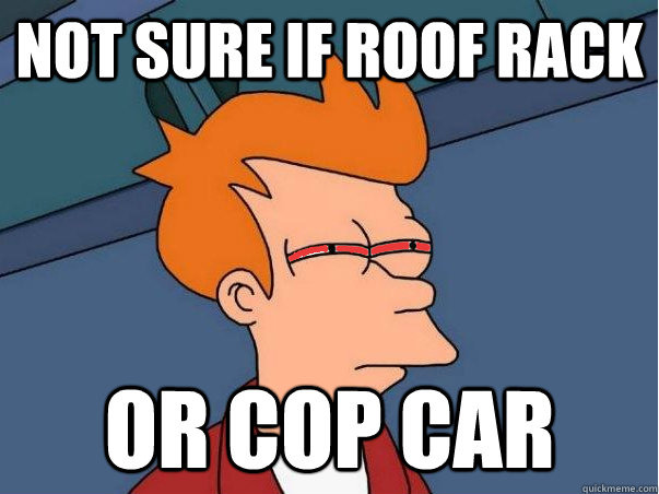 Not sure if roof rack Or cop car  