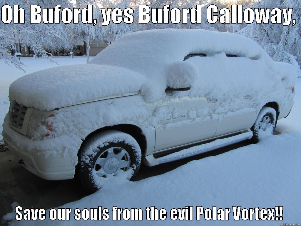 Buford Calloway - OH BUFORD, YES BUFORD CALLOWAY,  SAVE OUR SOULS FROM THE EVIL POLAR VORTEX!! Misc