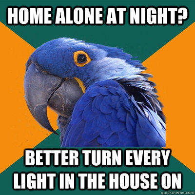 Home alone at night? Better turn every light in the house on  