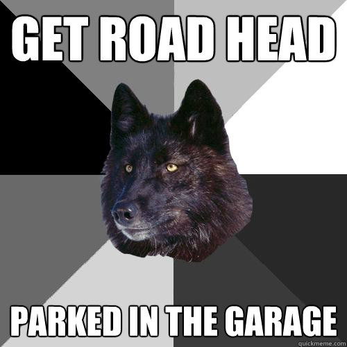 Get road head parked in the garage  Sanity Wolf