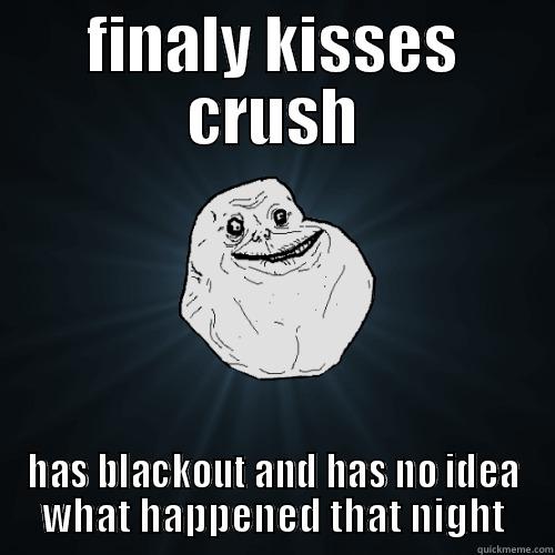 FINALY KISSES CRUSH HAS BLACKOUT AND HAS NO IDEA WHAT HAPPENED THAT NIGHT Forever Alone