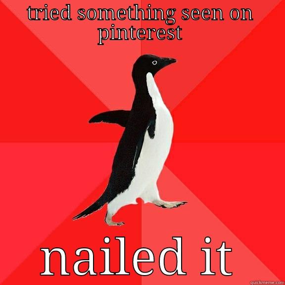 TRIED SOMETHING SEEN ON PINTEREST NAILED IT Socially Awesome Penguin