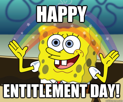 Happy Entitlement day! - Happy Entitlement day!  Spongebob rainbow