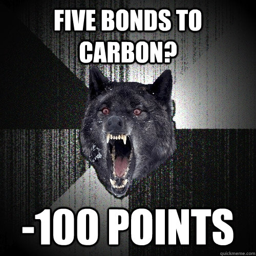 Five Bonds to Carbon? -100 Points  Insanity Wolf