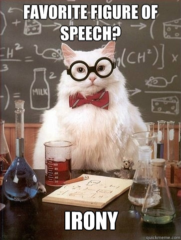 Favorite Figure of Speech? Irony - Favorite Figure of Speech? Irony  Chemistry Cat