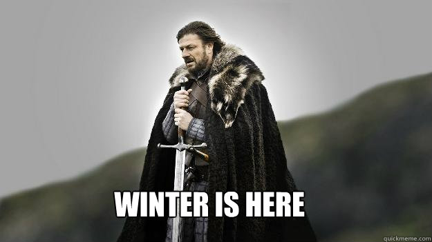 Winter is here  Ned stark winter is coming