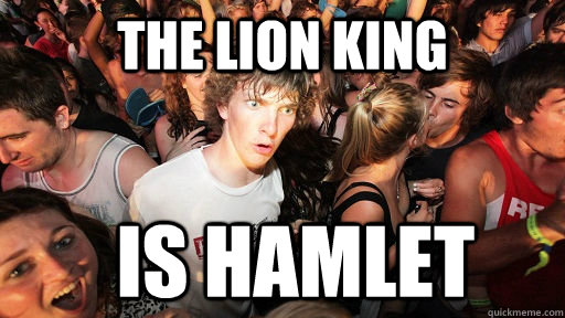 the lion king is hamlet - the lion king is hamlet  Sudden Clarity Clarence