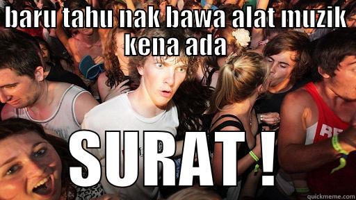 BARU TAHU NAK BAWA ALAT MUZIK KENA ADA SURAT ! Sudden Clarity Clarence