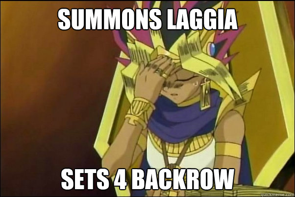 summons laggia sets 4 backrow  Yugioh Meme