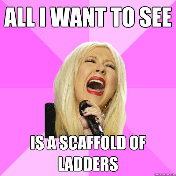 All i want to see  is a scaffold of ladders  Wrong Lyrics Christina