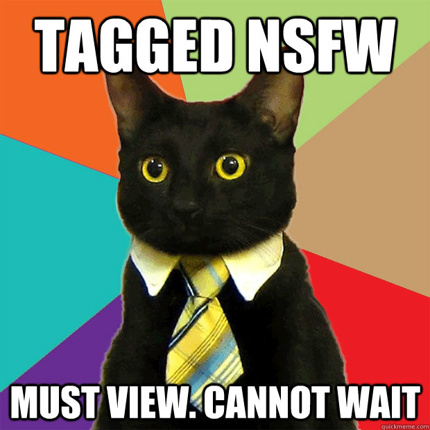 tagged NSFW MUST VIEW. CANNOT WAIT  Business Cat