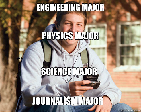 Engineering Major Physics Major Science Major Journalism Major - Engineering Major Physics Major Science Major Journalism Major  College Freshman