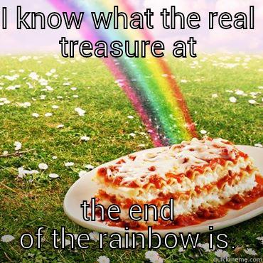 I know the real treasure - I KNOW WHAT THE REAL TREASURE AT THE END OF THE RAINBOW IS. Misc