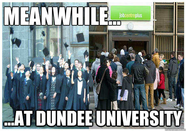 meanwhile... ...at Dundee university  