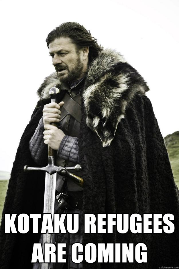  Kotaku Refugees are coming  Winter is coming