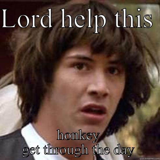 Help the honkey - LORD HELP THIS  HONKEY GET THROUGH THE DAY conspiracy keanu