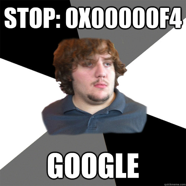 STOP: 0x00000F4 GOOGLE - STOP: 0x00000F4 GOOGLE  Family Tech Support Guy