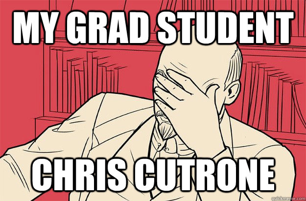 My grad student Chris Cutrone  Lenin Facepalm