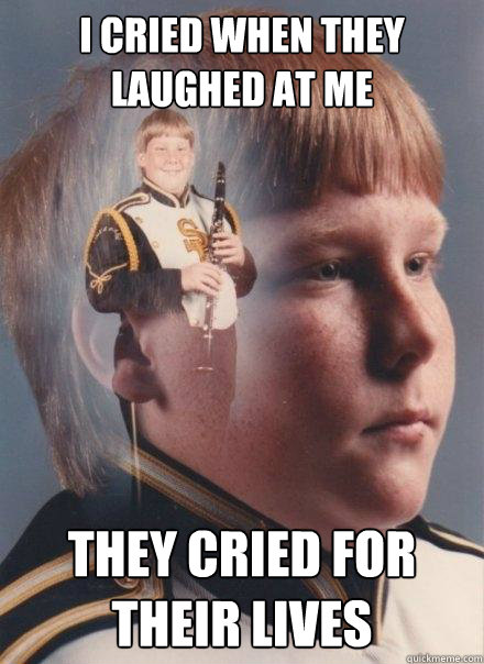 I cried when they laughed at me They cried for their lives  PTSD Clarinet Boy