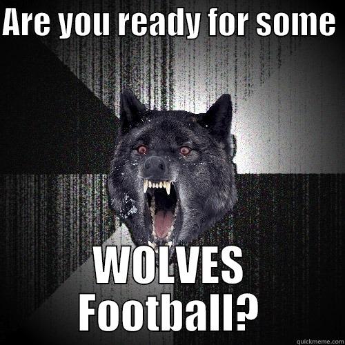 ARE YOU READY FOR SOME  WOLVES FOOTBALL? Insanity Wolf