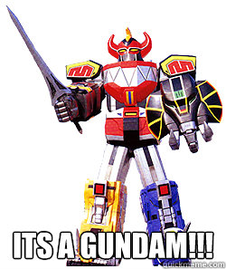  Its a gundam!!!  Megazord Gundam