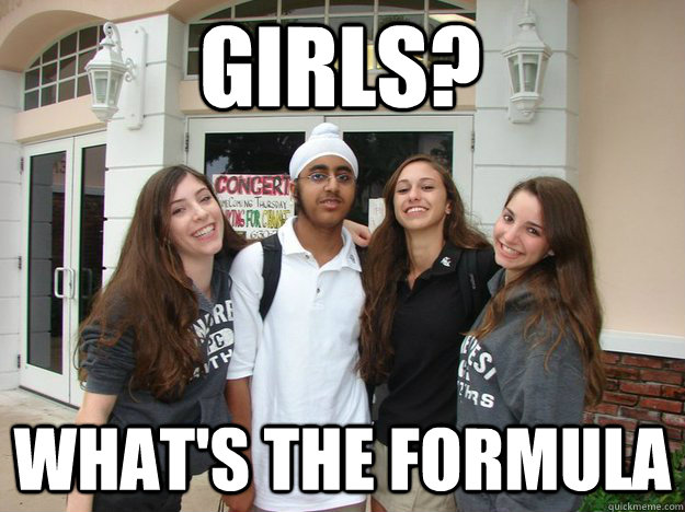 girls? what's the formula  