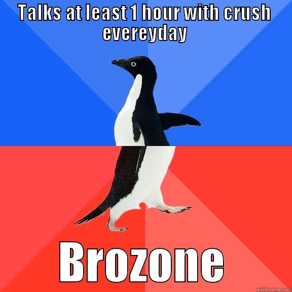 TALKS AT LEAST 1 HOUR WITH CRUSH EVEREYDAY BROZONE Socially Awkward Awesome Penguin