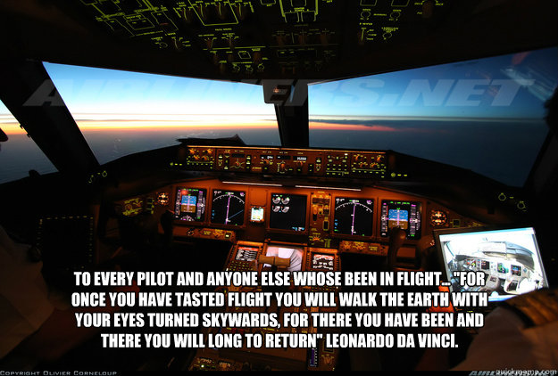 To every pilot and anyone else whose been in flight... 