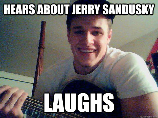 Hears about Jerry Sandusky Laughs - Hears about Jerry Sandusky Laughs  Misc