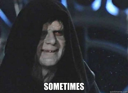  sometimes  Emperor Palpatine