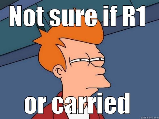 NOT SURE IF R1 OR CARRIED Futurama Fry