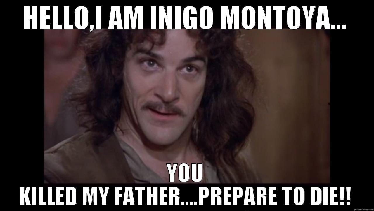 HELLO,I AM INIGO MONTOYA... YOU KILLED MY FATHER....PREPARE TO DIE!! Misc