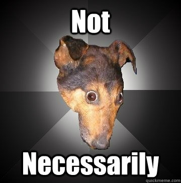 Not  Necessarily  - Not  Necessarily   Depression Dog