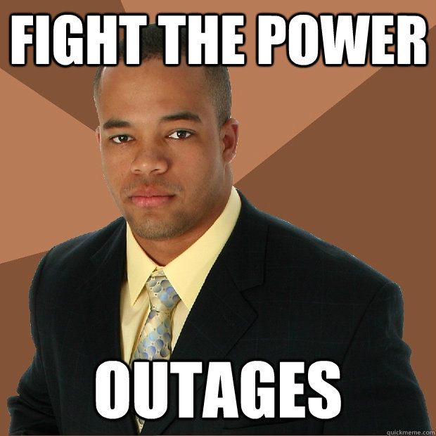 Fight the power outages  Successful Black Man